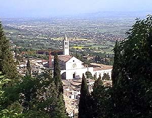 Assisi: Basilika der hl. Klara - Panorama