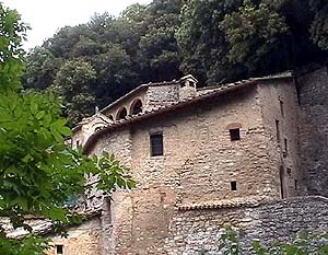 Assisi: Einsiedelei Carceri - Teilansicht