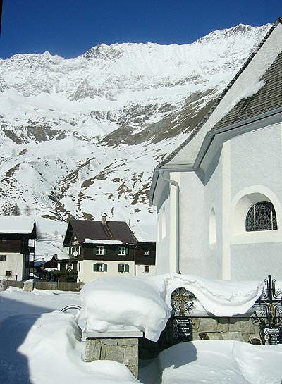 Pfelders in Südtirol: Detail Dorfansicht