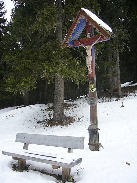 Reschen: Kreuz bei Valertiegg-Kapelle